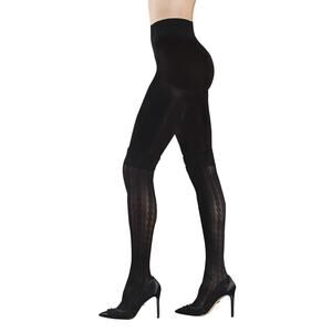 Badgley Mischka Fabulous Fashion Tights with Control Top Black Medium 11116